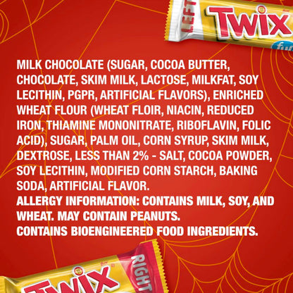 Fun Size Caramel Cookie Chocolate Candy Bars - 10.83 Oz Bulk Candy Bag