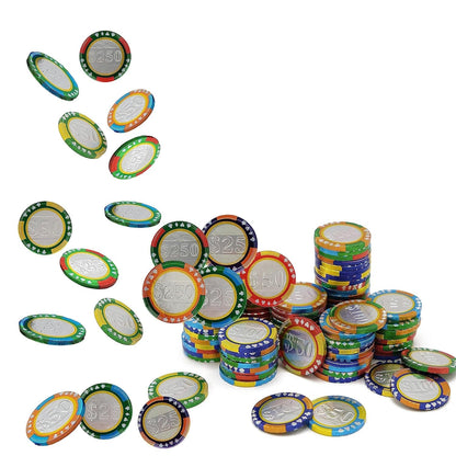 Casino Poker Chips, Belgian Milk Chocolate Coins, Kosher Certified Dairy, Non GMO (25-Pack)