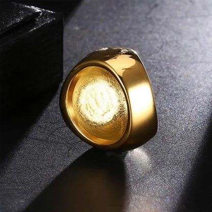 Sophisticated Luxury Classic Men'S Zirconia Stong Maple Leaf Ring Vintage European Style Jewelry Fashion Men'S Three-Dimensional Relief Maple Leaf Ring Engagement Wedding Party High Jewelry Christmas Gift Size 6-12