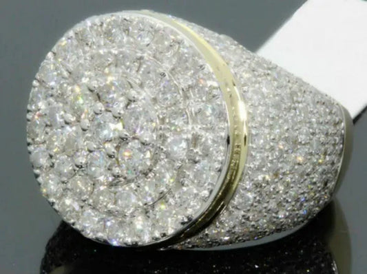 Luxury Business Men'S Engagement Wedding Rings European and American Gentlemen Birthday Party Jewelry Christmas Gift Ring Size 6-13