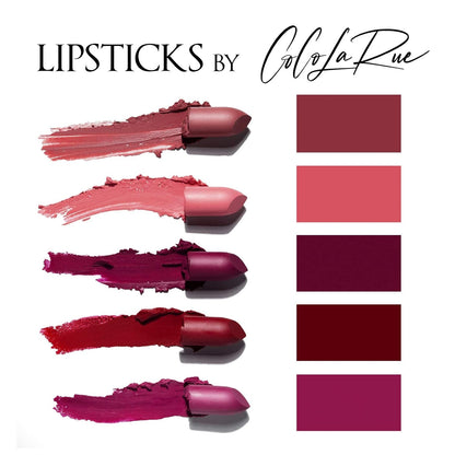 Coco La Rue Creamy Velvet Lipstick Lustrous Mauve Lipstick, High-Shine Plumping Lip Balm, Hydrating Lip Color (CLR-C 204 Smooth)