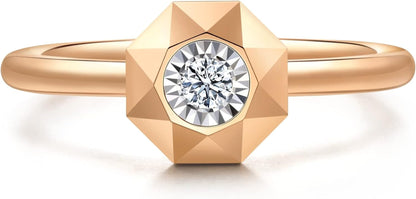 18K White Gold Diamond Ring for Women 92925R