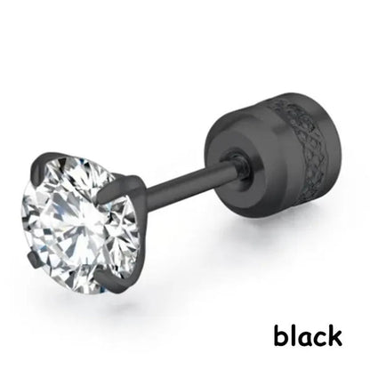 Titanium Steel Earrings for Men Stainless Steel Earrings for Women Men Earrings Diamond Earrings
