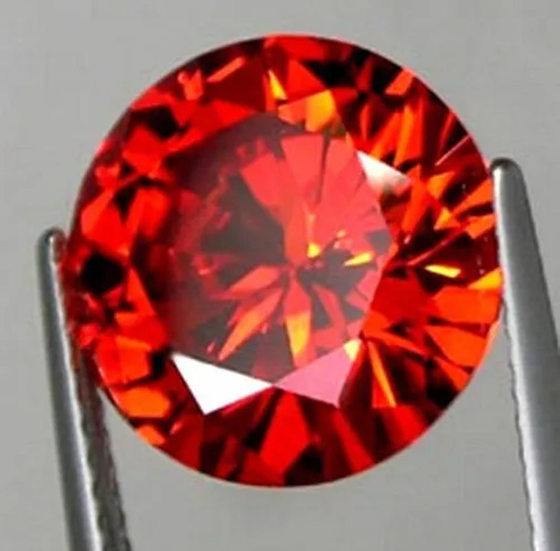 1 PCS Huge Cut 15.0mm Conical shape Ruby Red Garnet Diamonds Round Cut Loose Gemstones/YYC