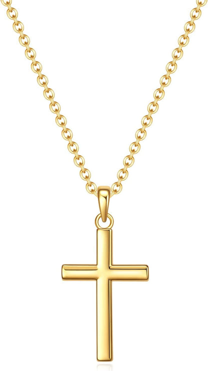 Baptism Cross Necklace for Women,First Communion Cross Necklaces Jewelry Gifts for Women