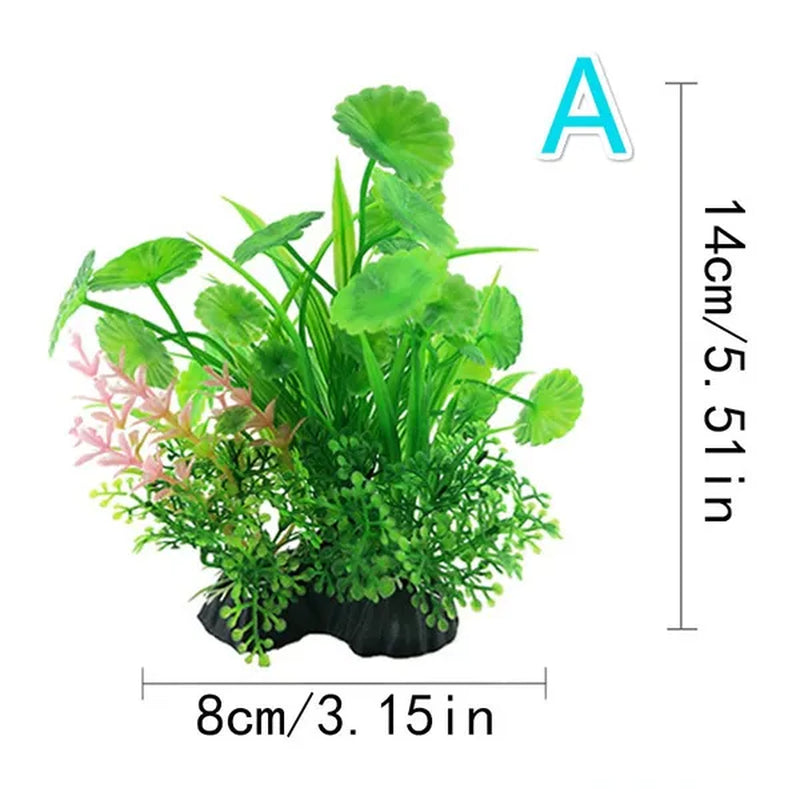 Simulation Artificial Plants Aquarium Decor Water Weeds Ornament Plant Fish Tank Aquarium Grass 14Cm Decoration