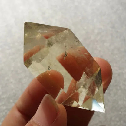 Natural citrine yellow crystal Double pointed Energy Bar crystal collection