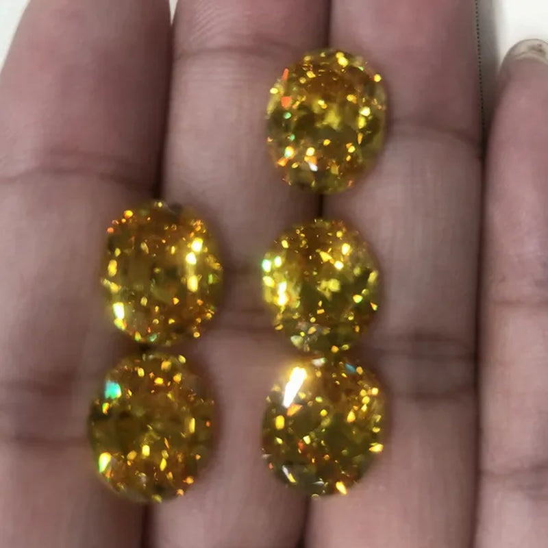 Natural Unheated AAAA 5.50 Cts AAAAA Gemstone Yellow Sapphire 9x11mm Oval Cut Gem Sri-Lanka VVS Loose Gemstone Jewelry