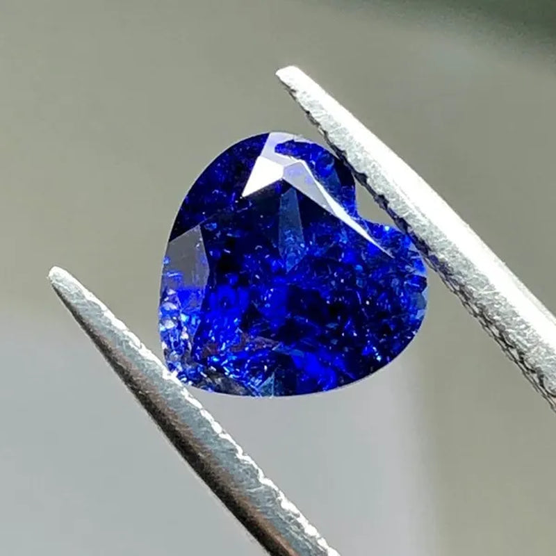 Natural Cutting 3A Blue Tanzania Sapphire Unheated 6x8mm 7x7mm Corundum Spinel Various Shapes Mosaic Jewelry Diy Blue Gem AAA