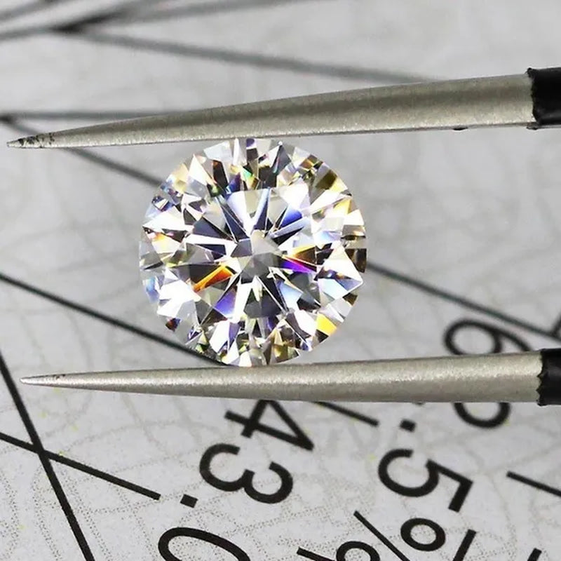 Round brilliant diamond-cut Moissanite bulk jewelry