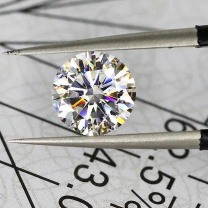 Round brilliant diamond-cut Moissanite bulk jewelry