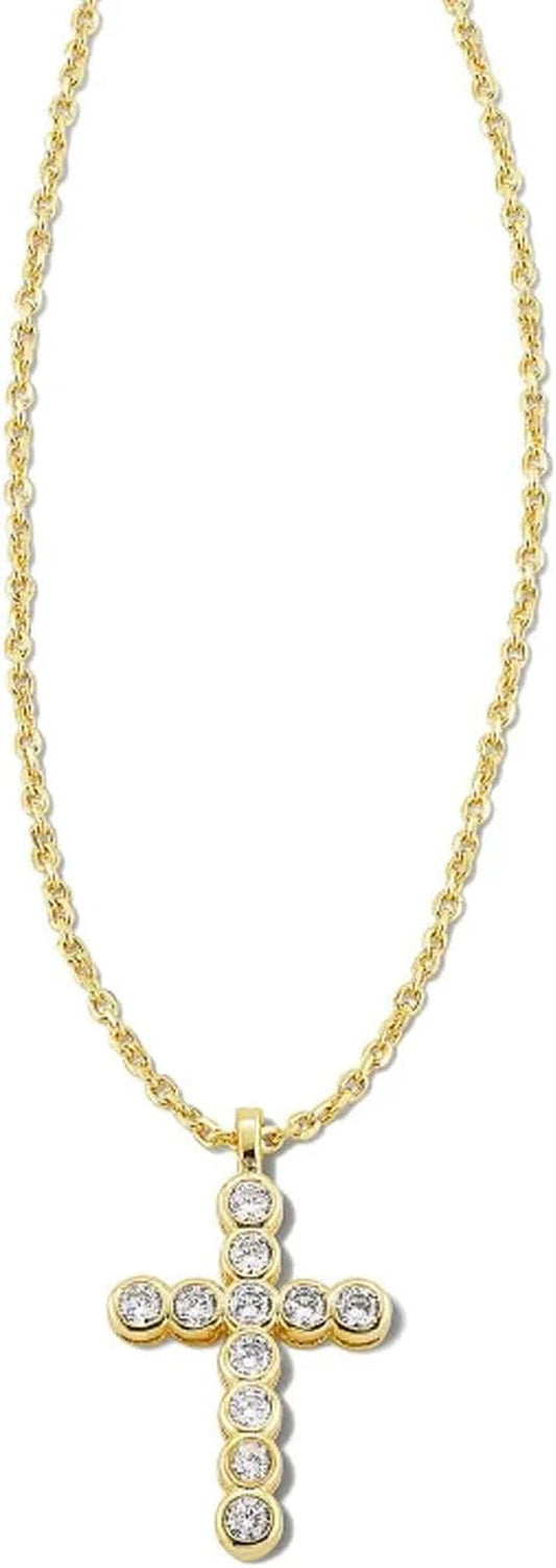 Cross Crystal Pendant Necklace, Fashion Jewelry for Women