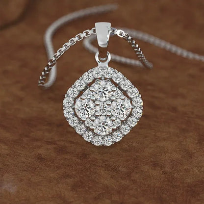 Classic Wedding Jewelry Set Stud Earrings + Pendant Necklace + Ring Lady Fashion Party Accessories
