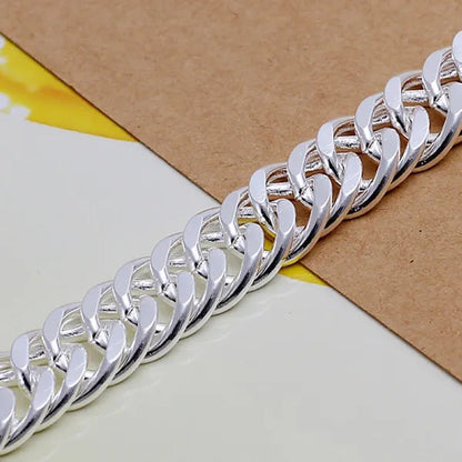 6mm Miami Cuban Link Chain Necklace and Bracelet Set In 925 Sterling Silver
