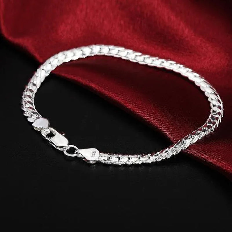 8/16/18/20/24inch 18K Gold/925 Sterling Silver Luxury Brand Design Noble Necklace Chain for Woman Men Fashion Wedding Engagement Jewelry