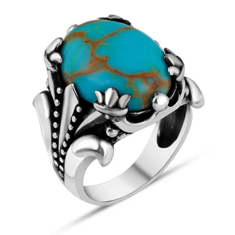 Luxury Business Men'S Fashion Vintage Ring Anniversary Birthday Gift Party Ring Groom Engagement Wedding High-End Jewelry