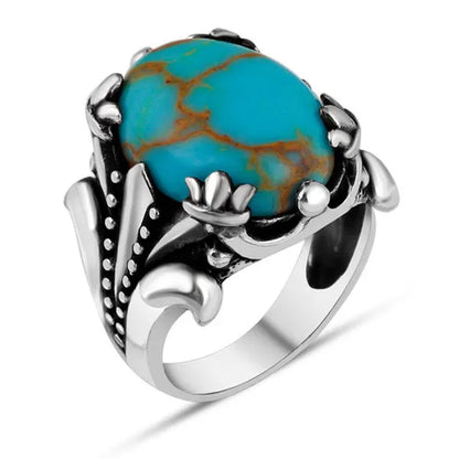 Luxury Business Men'S Fashion Vintage Ring Anniversary Birthday Gift Party Ring Groom Engagement Wedding High-End Jewelry