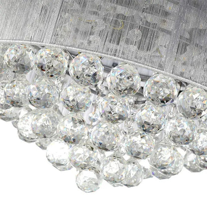 42 Inches Ceiling Fan Light Remote Control LED Pendant Light Crystal Dimmable Metal Luxury Invisible Ceiling Chandelier Lighting