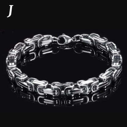 New Men's Women's Fashion Diamond Bracelet  Gold/925 Silver Plated Bracelet Luxury Bracelet Byzantine Chain Cuban Chain Birthday Holiday Gift (8 Inch)