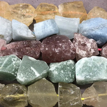 Natural Gravel Raw Stone Lemon Strawberry Quartz Aquamarine Aventurine Citrine