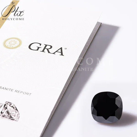 Best Loose Gemstones Moissanite Diamond Excellent Crushed Ice Cushion Cut Dark Vivid Blue Color Stone For Jewelry Diamond Ring