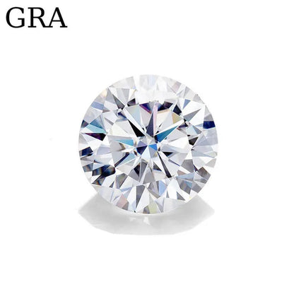 HOLYCOME 100% Genuine Loose Gemstones Moissanite Stones GRA 3Ct DEFIJ Color VVS1 Lab Diamond Stone Excellent Cut for Diamond Ring in Bulk Gem