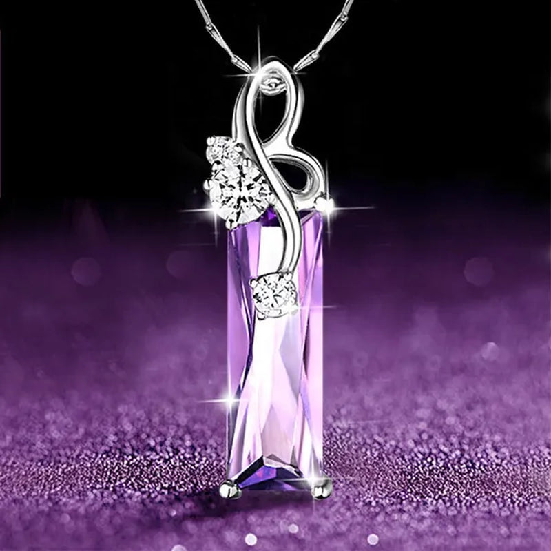 Luxury Delicate Pendant Necklace for Women, Elegant Lady Diamond Pendant, Romantic Valentine's Day Gift