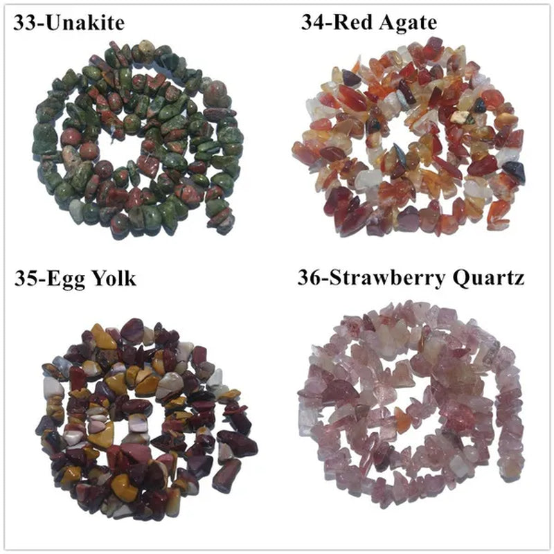 Natural Stone 3-5-8MM Irregular Shape Freeform Chip Bead Tiger Eye Amethysts Agates Lapis lazuli For Jewelry Making DIY Bracelet