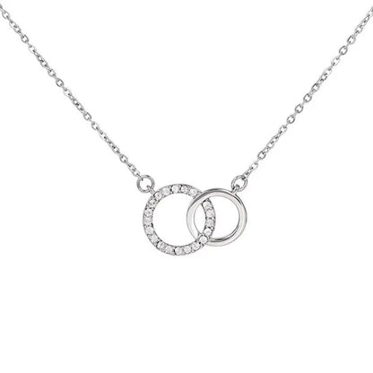 To My Beautiful Granddaughter 925 Sterling Silver Cubic Zirconia Perfect Pair Necklace Message Card Gifts Granddaughter Gifts