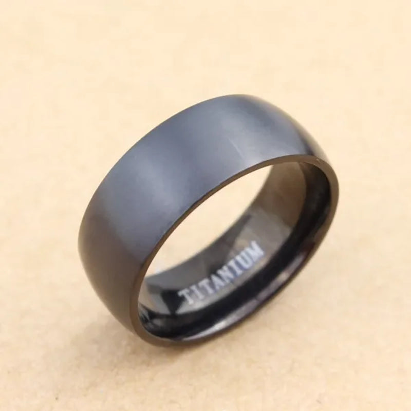 Boutique Noble Retro Men and Women Couples Ring Men Titanium Steel Anniversary Christmas Gift Beach Party Jewelry