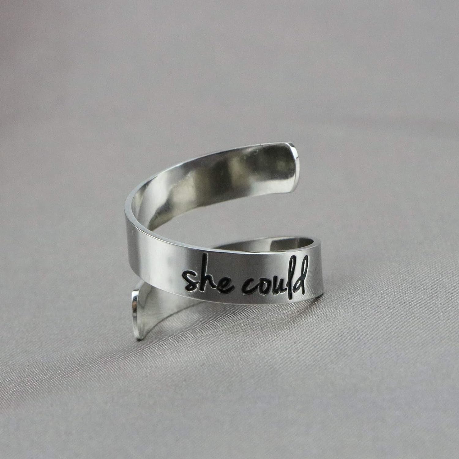 Adjustable Ring Inspirational Jewelry Personalized Stainless Steel Rings Birthday Graduation Gifts for Girls …