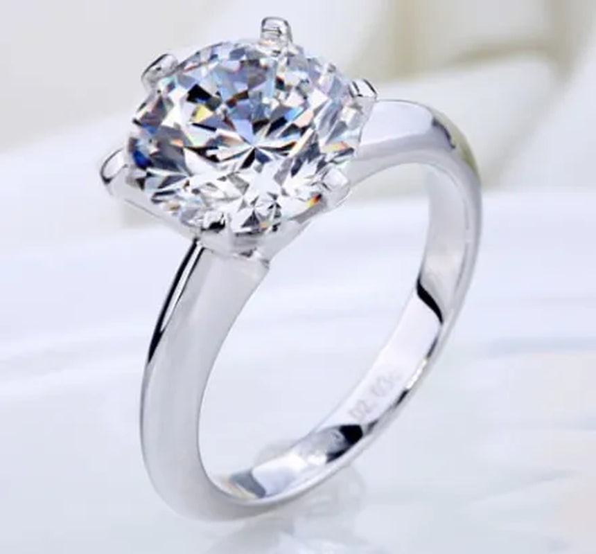 3.5ct Size 6-10 amazing Princess  silver cut White Sapphire &Pink Sapphire &Topaz Engagement Ring
