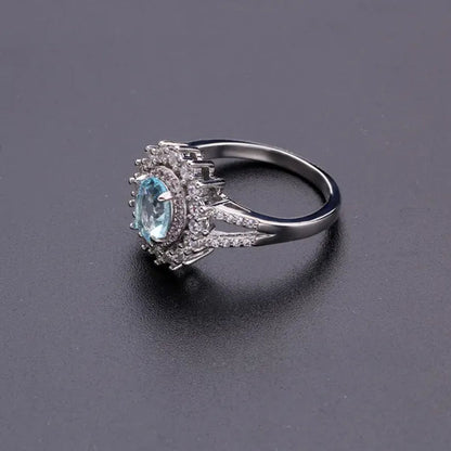 Ladies Luxury Wedding Accessories, Copper Inlaid Large Emerald Topaz Fancy Gemstones and Diamonds Women'S Wedding Rings, Party Banquet Business Casual Accessories, Wedding Rings, Anniversary Gifts