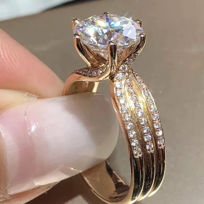 Luxury Design Creative Women's silver-plated White Sapphire Crystal Ring Diamond Infinity Corss Ring Elegant Bridal Wedding Engagement Ring Valentine's Day Party Birthday Anniversary Gift Jewelry Size 5-11