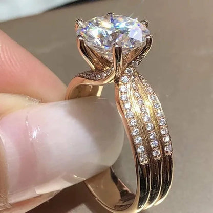 Luxury Design Creative Women's silver-plated White Sapphire Crystal Ring Diamond Infinity Corss Ring Elegant Bridal Wedding Engagement Ring Valentine's Day Party Birthday Anniversary Gift Jewelry Size 5-11