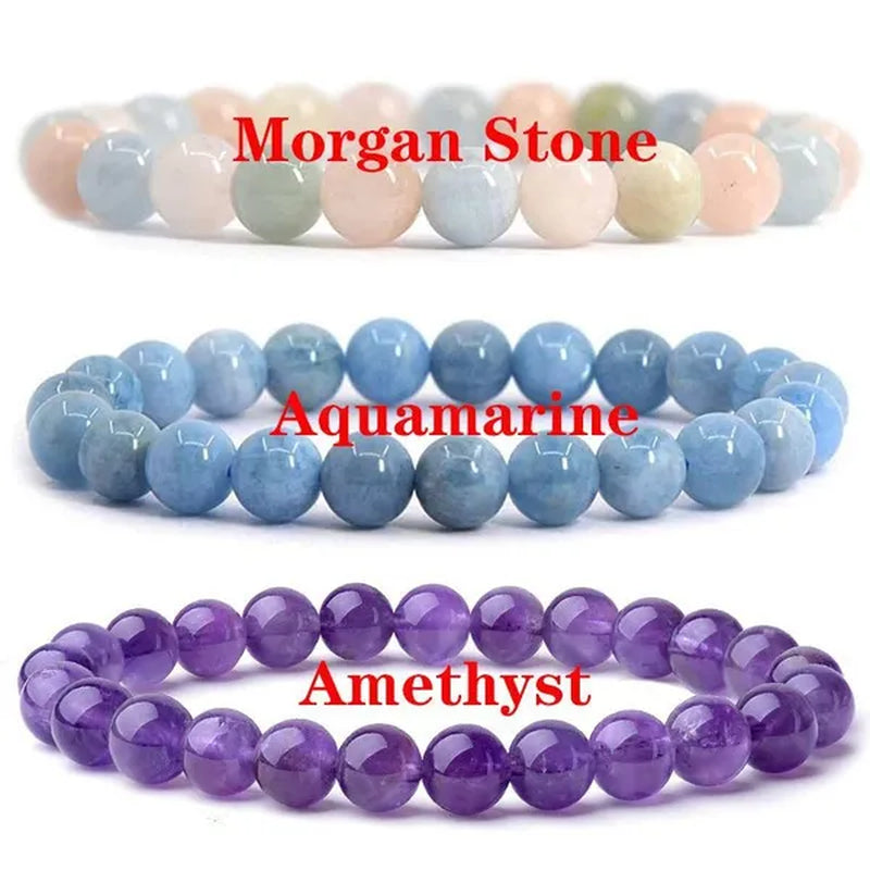 6Mm 8Mm Natural Stone Chakra Beaded Charm Bracelets Tiger Eye Amethyst Lapis Lazuli round Beads Bracelet Women Yoga Jewelry