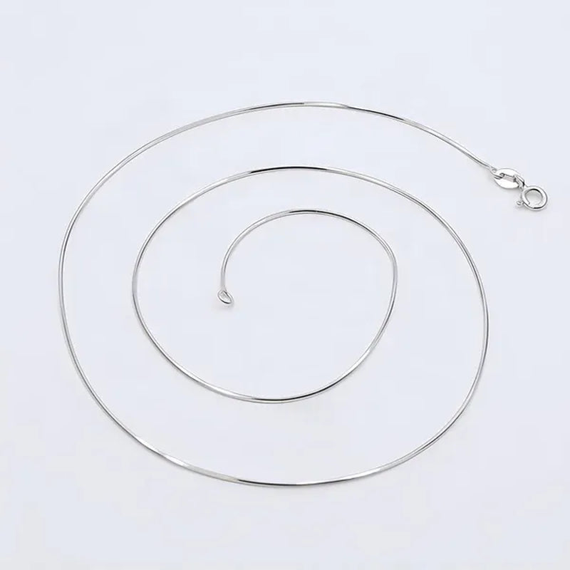 Stacked Jewelry 2mm Snake Chain Gold Plated 925 Sterling Silver Necklace for Women