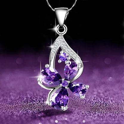Luxury Delicate Pendant Necklace for Women, Elegant Lady Diamond Pendant, Romantic Valentine's Day Gift