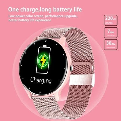 LIGE 2021 New Women Smart Watch Men Real-Time Activity Tracker Heart Rate Monitor Sports Ladies Life Waterproof Smart Watch Men For Android IOS