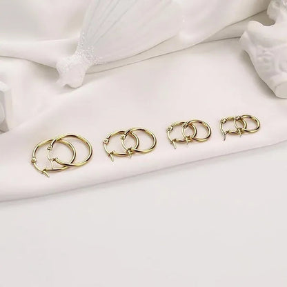 Large Hoop Earrings for Women Gorgeous Hypoallergenic 316L Stainless Steel Hoop Earrings for Girls