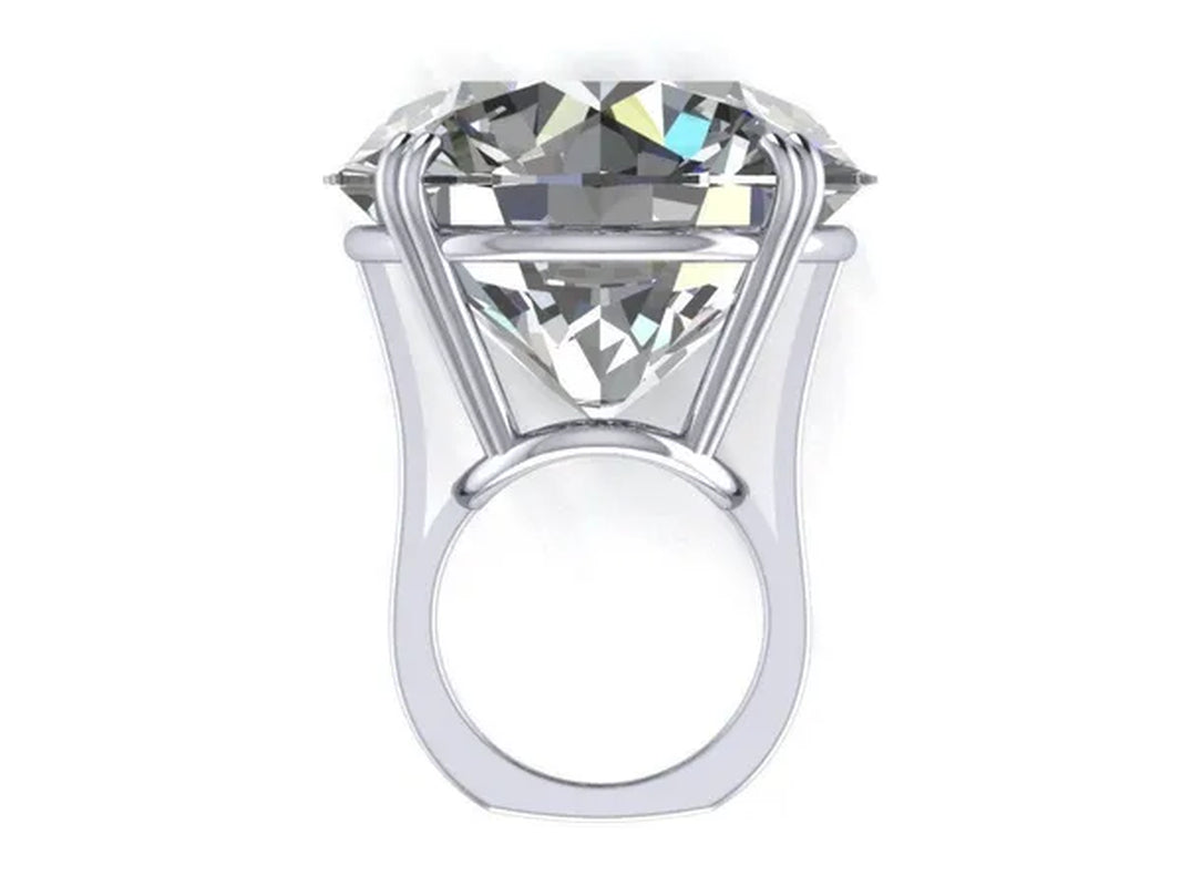 Natural White Sapphire Engagement Ring Size 6,7,8,9,10