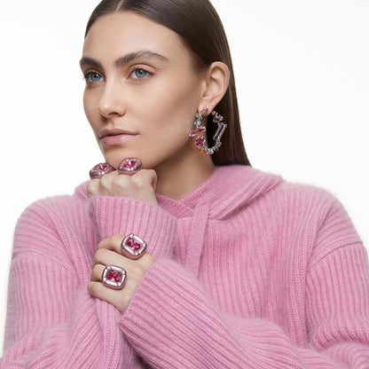 Dulcis Cocktail Ring Jewelry Collection, Pink Crystals