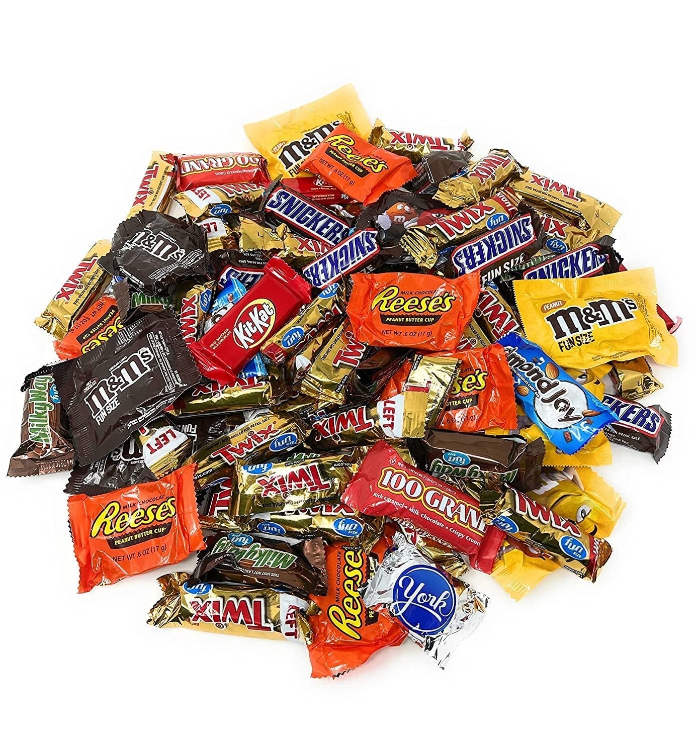 Holiday Chocolate Classic MARS Candy Snack Bars 3.5 Lbs Individually Wrapped Mini Fun Size Candies Variety Bulk Mix (56 Oz) Made in America (USA)