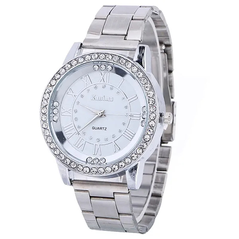 Luxury Brand Ladies Quartz Watches Women Full Diamond Rose Watch Gold Fashion Watch for Gift Clock Reloj Mujer Montre Femme