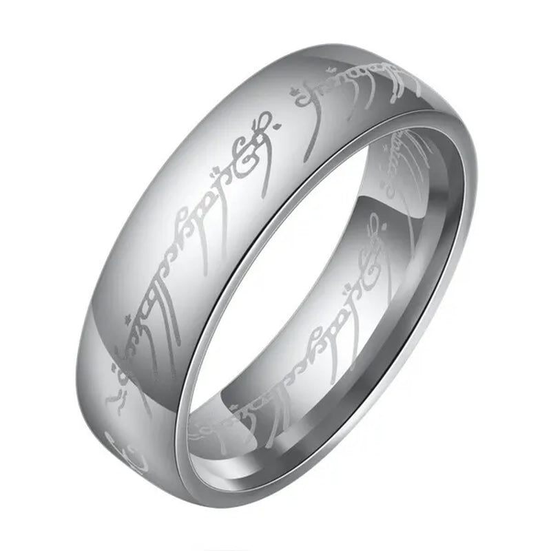 Fashion Jewelry Lord of The Rings Stainless Steel Men Women LOTR The One Band Ring