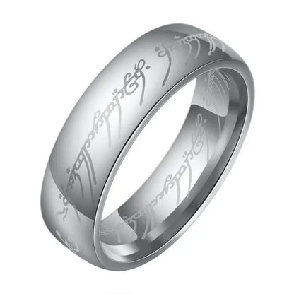 Fashion Jewelry Lord of The Rings Stainless Steel Men Women LOTR The One Band Ring
