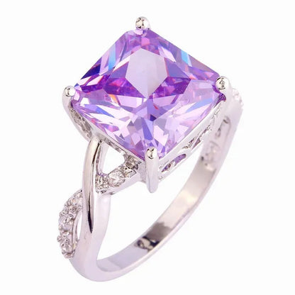 Jewelry Fashion Engagement Red Ruby Rings Gifts
