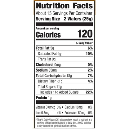 Pirouette Cookies, Chocolate Hazelnut Créme Filled Wafers, 13.5 Oz Tin