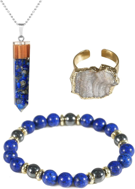 Lapis Lazuli Jewelry Set