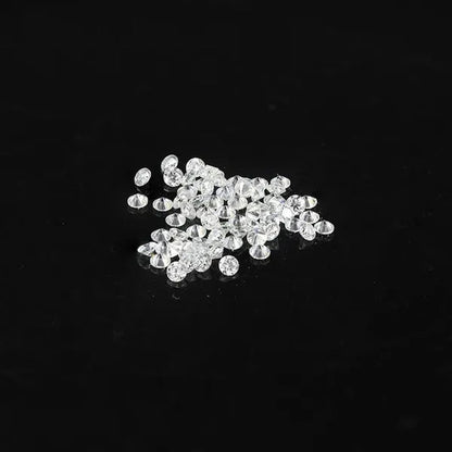 Loose Moissanite Stone Small Size 0.9Mm to 2.9Mm E Color White round Brilliant Cut Loose Beads